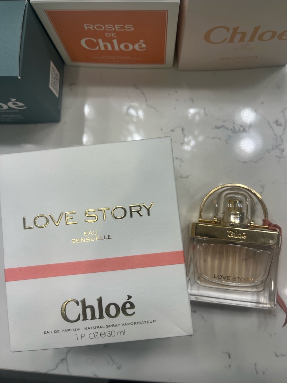 Chloé Love Story Eau Sensuelle - Coral Pink & Gold